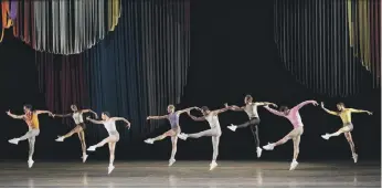  ?? © ERIN BAIANO ?? The New York City Ballet ensemble in “Partita,” choregraph­ed by Justin Peck.