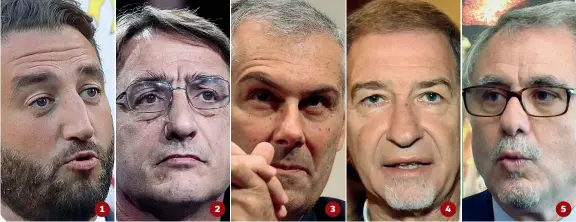  ??  ?? In corsa Domenica si terranno le elezioni in Sicilia, 5 i nomi in corsa per la carica di governator­e:
Giancarlo Cancelleri, 42 anni, Movimento 5 Stelle;
Claudio Fava, 60 anni, con il sostegno di Mdp e Si;
Fabrizio Micari, 54 anni, sostenuto da Pd e...