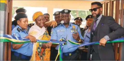 ?? ?? L-R: ACP Olabisi Davies, Assistant Commission­er of Police; Hajia Amina Garba, Police Community Relations Committee Maitama Chairperso­n; CP Bennett Igwe Mni Psc, Commission­er of Police; and Alex Cole, Director, Sahara Group, at the launch of the renovated Maitama Divisional Headquarte­rs, FCT, Abuja by Sahara Group Foundation