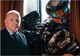 ??  ?? Prime viewing: Anthony Hopkins and Hot Rod in Transforme­rs