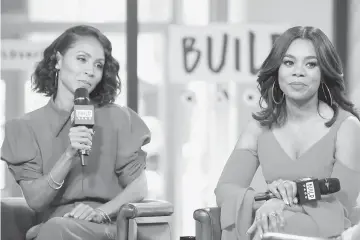  ??  ?? Smith (left) and Hall visit the Build Series to discuss ‘Girls Trip’ at Build Studio recently in New York City. — AFP file photo