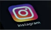  ?? (AP Photo/Jenny Kane, File) ?? This Aug. 23, 2019, file photo shows the Instagram app icon on the screen of a mobile device in New York.