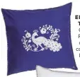  ??  ?? ELEGANT TOUCH Oriental Peacock cushion cover, £15, Dunelm
