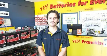  ?? ?? Battery Zone Warragul franchisee Mason Lee will open the new store on April 13.