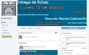  ??  ?? Las respuestas al examen de ingreso a la UNAM se ofrecían por medio de Facebook.