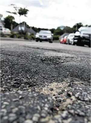  ?? Photograph: Kenny Elrick ?? BUMPY ROAD AHEAD: £35million needs to be spent.