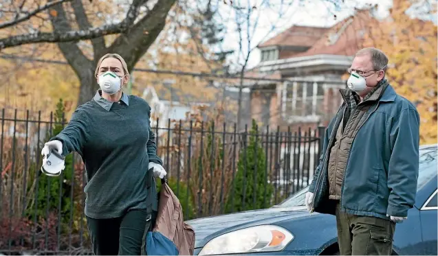  ??  ?? Steven Soderbergh’s Contagion pits Kate Winslet against a global pandemic.