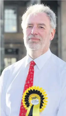  ??  ?? SNP leader Douglas Campbell saw off a recent challenge to oust him, as reported in the Post, left Under pressure