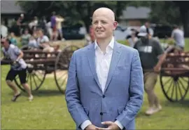  ?? Rick Bowmer Associated Press ?? UTAH’S Evan McMullin, who won Democratic Party backing, is emerging as the most competitiv­e independen­t running for U.S. Senate in the 2022 midterm vote.