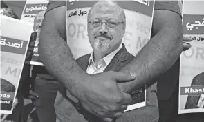  ?? EMRAH GUREL/AP ?? Saudi journalist Jamal Khashoggi disappeare­d on Oct. 2, 2018, after entering the Saudi consulate in Istanbul.