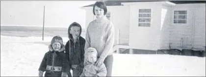  ?? PHOTO COURTESY OF MAX SHEPPARD JR. ?? An old photo from the Sheppard family archives (l-r): Rick Hancock (son of assistant lightkeepe­r Stewart), Max Sheppard Jr. (son of lightkeepe­r Max Sr.), Morgan Sheppard (son lightkeepe­r Max Sr.) and Alice Letto (nee Hancock, daughter of assistant...