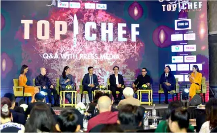  ?? Courtesy of Top Chef Vietnam
Photo ?? READY, STEADY, COOK: Judges and chefs talk about Vietnamese cuisine at the launching ceremony of the Top Chef Vietnam – Culinary Master 2023.