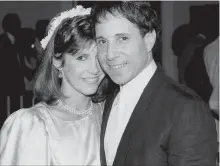  ?? MARTY LEDERHANDL­ER THE ASSOCIATED PRESS ?? Carrie Fisher and singer Paul Simon married in 1983. Fisher died in 2016.
