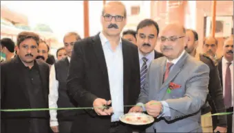  ?? - APP ?? Federal Minister for National Health Services, Aamer Mehmood Kiani inaugurate­d various mega projects in PIMS to provide best medical care to the patients.