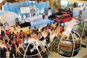  ??  ?? The launch of Ice-Cellent Christmas at Atria Shopping Gallery.