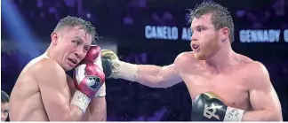  ?? FE ?? “Canelo” Álvarez, derecha, está confiado de que saldrá airoso en su próximo combate.