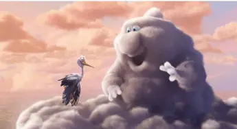  ??  ?? Ready for Stormy Weather: Sometimes, you have to be prepared for animating without the help of your favorite cloud. (Peter Sohn’s 2009 short Partly Cloudy, courtesy of Pixar.)
