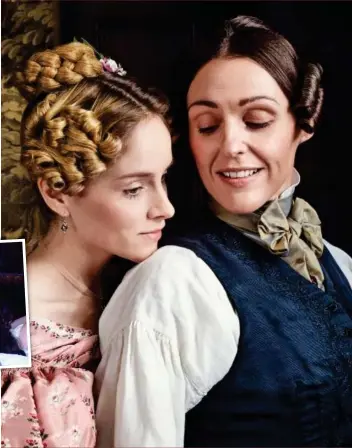  ??  ?? ‘Wild’: Suranne Jones, right, as Anne Lister with Sophie Rundle in Gentleman Jack