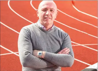  ??  ?? Declan Trumble pictured at the running track at IT Sligo.