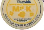  ??  ?? ABOVE
An original Haleakala Dairy milk cap from the days when youngsters would collect the discs before Pogs rose to fame. Credit: eBay.
BELOW
Milk cap games are predated by the Japanese game Menko by hundreds of years. Credit: Nesnad_CC3point0.