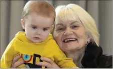  ??  ?? Marian Harkin with baby Joey Gorman at The Sligo Park Hotel.