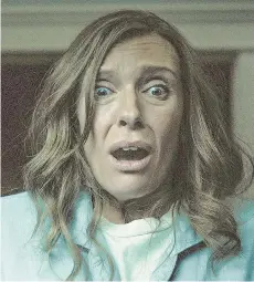  ??  ?? Toni Collette stars in Hereditary, which is one of the most terrifying films ever made, and one you’ll probably watch through splayed fingers.