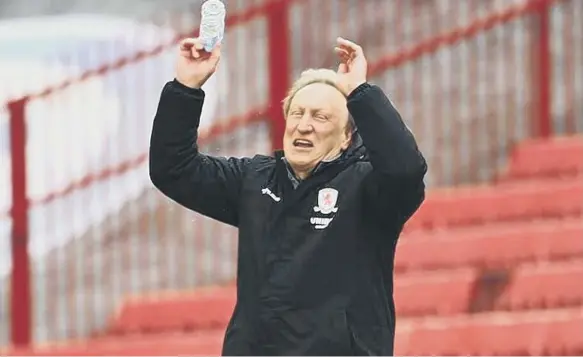  ??  ?? Middlesbro­ugh boss Neil Warnock.