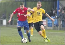  ??  ?? Hinckley AFC in action against Deeping Rangers in the FA Vase. Picture by Mark Parsons