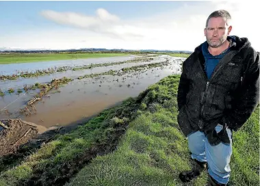  ?? ROBYN EDIE/STUFF ?? Te Waewae Bay farmer Thomas O’Brien is facing the loss of 22 hectares of his family farm.