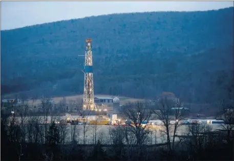  ?? Les Stone, Reuters ?? A natural gas well is drilled near Canton, in Bradford County, Penn. Bradford County is currently ground zero for fracking the Marcellus Shale in the northeaste­rn United States.