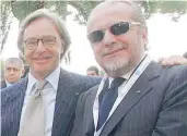  ?? ANSA ?? Aurelio De Laurentiis e Diego Della Valle, 61 anni