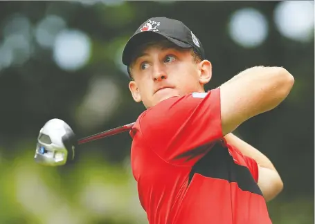  ?? VAUGHN RIDLEY/GETTY IMAGES FILES ?? Jared du Toit, seen here at the 2016 RBC Canadian Open at Glen Abbey Golf Club in Oakville, Ont., says a lot of players plan their summer around the Mackenzie Tour and Q-schools. He says the tour’s cancellati­on is “definitely a bummer.”