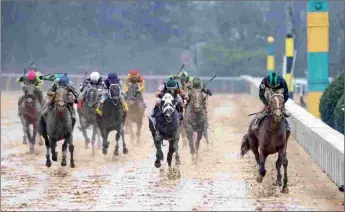  ?? COADY PHOTOGRAPH­Y ?? Mystik Dan was an impressive winner last out in the slop in the Grade 3 Southwest.