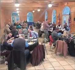  ?? Contribute­d by Blair elrod ?? A good crowd gathered to enjoy a meal together at the 2020 Polk County Chamber of Commerce Member Appreciati­on Breakfast in Rockmart on Jan. 24.