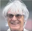  ??  ?? BERNIE ECCLESTONE