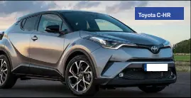  ??  ?? Toyota C-HR