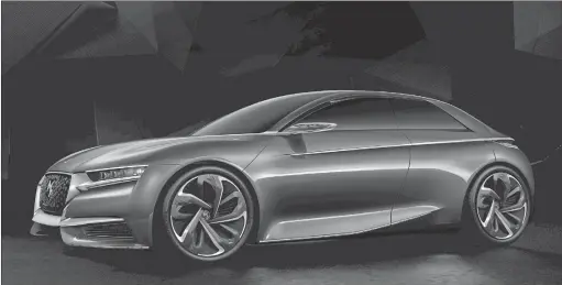  ?? CITROEN VIA THE NEW YORK TIMES ?? A Citroen Divine DS concept car. Almost 60 years since the company’s first reveal, the DS name has been reborn as a PSA luxury brand intended to have special appeal in the lucrative Chinese market.