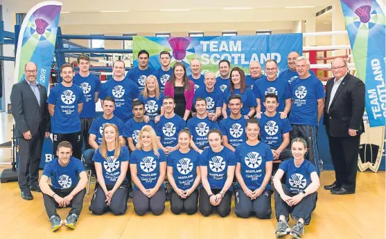  ?? Picture: SNS. ?? Some of the latest additions to the Team Scotland line-up for the Gold Coast 2018 Commonweal­th Games.