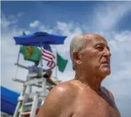  ?? JOHNNY MILANO/THE NEW YORK TIMES ?? Gerry Lambert, who started as a lifeguard in 1961, began working at the beach in 1958 selling hotdogs at the snack bar.