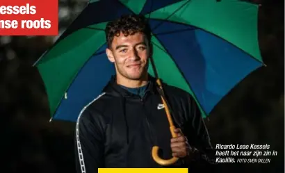  ?? FOTO SVEN DILLEN ?? Ricardo Leao Kessels heeft het naar zijn zin in Kaulille.