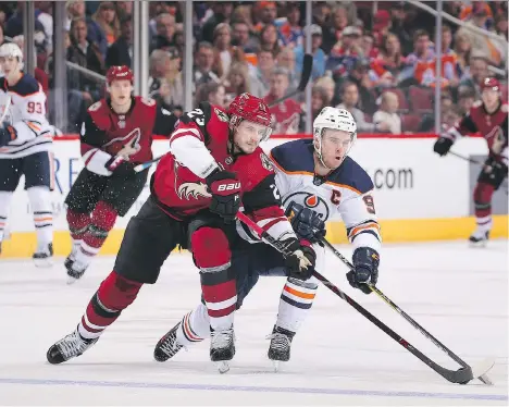  ?? CHRISTIAN PETERSEN/GETTY IMAGES ?? The Arizona Coyotes are believed to be shopping around two high-end blue-liners ahead of this season’s NHL trade deadline, including 26-year-old Oliver Ekman-Larsson, who right now might be the best player available.