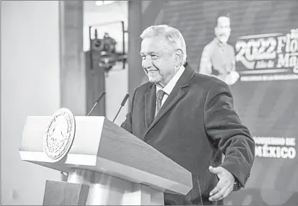  ?? ?? ▲ El presidente Andrés Manuel López Obrador descartó que en México se pueda replicar una situación como la de Perú, “porque aquí nuestro pueblo está muy avispado, muy consciente”. Foto Presidenci­a