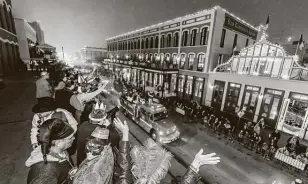  ?? File photo ?? According to Mayor Craig Brown’s recollecti­on, Galveston’s cancellati­on of its Mardi Gras celebratio­n had occurred only once before, during World War II.