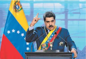  ?? MANAURE QUINTERO/REUTERS ?? Nicolás Maduro, presidente de Venezuela.