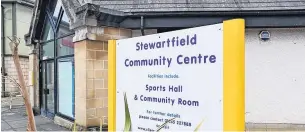  ?? ?? Concern Facilities like Stewartfie­ld Community Centre are on the list