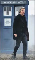  ??  ?? ‘Doctor’ Peter Capaldi by the Tardis