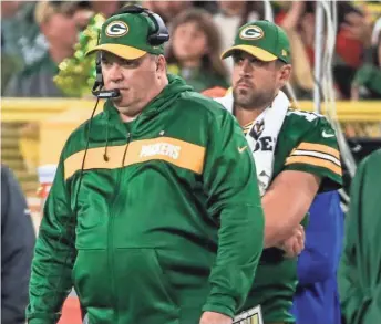  ?? EUROPEAN PRESS AGENCY ?? If Aaron Rodgers has mobility issues, Packers head coach Mike McCarthy will have to tinker with his game plan.