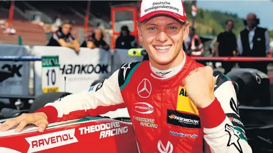  ?? F3 EUROPEIA-28/7/2018 ?? Talento precoce. Mick Schumacher, 19 anos, está atualmente dois degraus abaixo da F-1, mas já recebe elogios de equipes como Mercedes e Ferrari