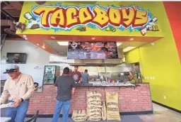  ?? PHOTOS BY DOMINIC ARMATO/THE REPUBLIC ?? The interior of Taco Boy’s in Phoenix.