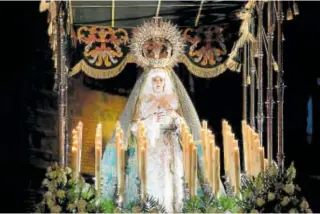  ?? // ABC ?? Imagen de la Virgen del Amparo que sale esta noche